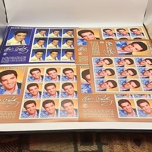 2002 25th Anniversary Edition Elvis Presley Stamps 5 Sets of 9 NWT